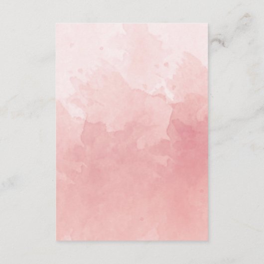 Elegant Blush Pink Monogram RSVP Online QR-code Informatiekaartje (Achterkant)