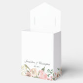 Elegant Blush Pink Peony Floral Garden Wedding Bedankdoosjes (Geopend)