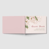 Elegant Blush Pink Peony Floral Guest Book Gastenboek (Volledig)