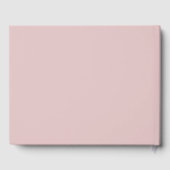 Elegant Blush Pink Peony Floral Guest Book Gastenboek (Achterkant)