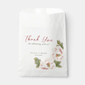 Elegant Blush Pink Peony Floral Wedding Bedankzakje (Voorkant)