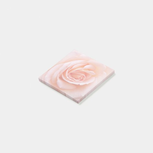 Elegant Blush Pink Rose Floral Post-it® Notes (Schuin)