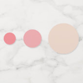 Elegant Blush Pink Rose Floral Wedding Reception Confetti (Achterkanten)