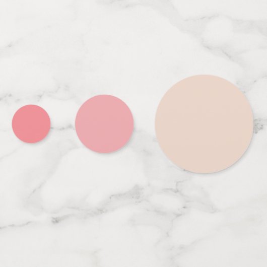 Elegant Blush Pink Rose Floral Wedding Reception Confetti (Achterkanten)