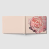 Elegant Blush Pink Rose Floral Wedding Reception Gastenboek (Volledig)
