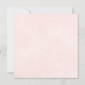 Elegant Blush Pink Rose met Oval Photo Weddenschap Save The Date (Achterkant)