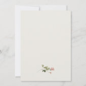 Elegant Blush Pink Rose Save the Date Wedding Invi Kaart (Achterkant)