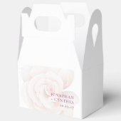 Elegant Blush Pink Rose Waterverf Floral Wedding Bedankdoosjes (Open)