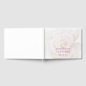 Elegant Blush Pink Rose Waterverf Floral Wedding Gastenboek (Volledig)