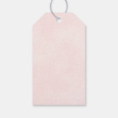 Elegant Blush Pink Rose Weddenschap Bedankt Cadeaulabel (Achterkant)