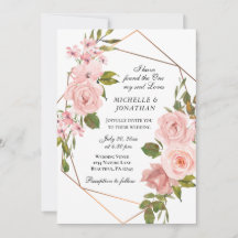 Elegant Blush Pink Roses Floral Christelijk bruilo