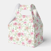 Elegant Blush Pink Roses Vrijgezellenfeest Bedankt Bedankdoosjes (Achterkant)