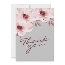 Elegant Blush Pink Rusty Waterverf Floral foto