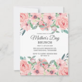 Elegant Blush Pink Sage Green Floral Moederdag Kaart (Voorkant)
