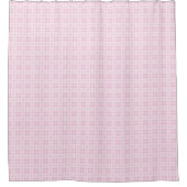 Elegant Blush Pink Shower Curtain Cozy Plaid Vibes Douchegordijn (Voorkant)