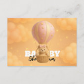 Elegant Blush Pink Teddy Bear Books for Baby Informatiekaartje (Achterkant)