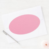 Elegant Blush Pink Trendy Custom Blank Sjabloon Ovale Sticker (Envelop)