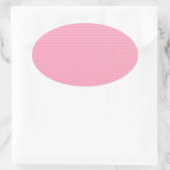 Elegant Blush Pink Trendy Custom Blank Sjabloon Ovale Sticker (Tas)