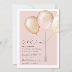 Elegant Blush Pink Vrijgezellenfeest Kaart
