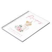 Elegant Blush Pink Vrijgezellenfeest Recipbook Notitieboek (Linkerzijde)