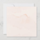 Elegant Blush Pink Waterverf Floral Girl Baptisme Kaart (Achterkant)