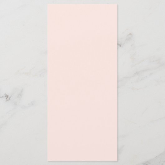 Elegant Blush Pink Waterverf Floral Lijst Menu (Achterkant)