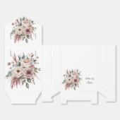 Elegant Blush Pink Waterverf Floral Wedding Bedankdoosjes (Ongevouwen)