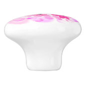 Elegant Blush Pink Waterverf Flowers Keramische Knop (Zijkant)