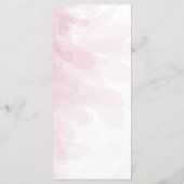 Elegant Blush Pink Waterverf Wedding Menu (Achterkant)
