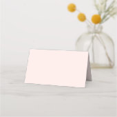 Elegant Blush Pink Weddenenkaarten Plaatskaartje (Achterkant)