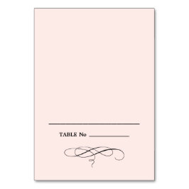 Elegant Blush Pink Weddenschap Place Kaarten