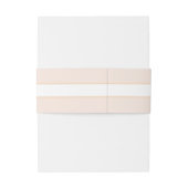 Elegant Blush Pink Wedding Belly Band Uitnodigingen Wikkel (Achterkant Voorbeeld)