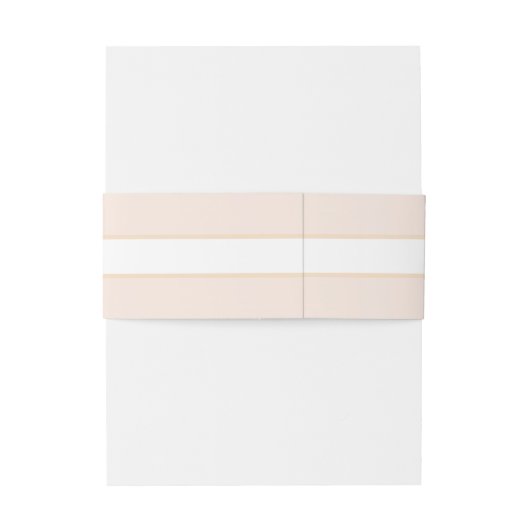 Elegant Blush Pink Wedding Belly Band Uitnodigingen Wikkel (Achterkant Voorbeeld)