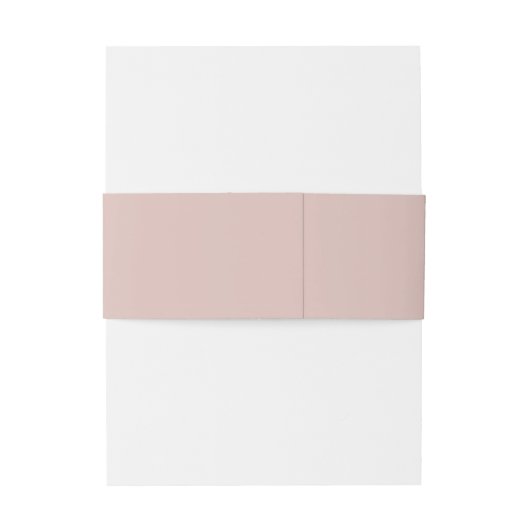 Elegant Blush Pink Wedding Monogram Uitnodigingen Wikkel (Achterkant Voorbeeld)