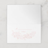 Elegant Blush Pink Wedding Plaatskaartje (Buitenkant ongevouwen)