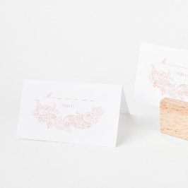 Elegant Blush Pink Wedding Plaatskaartje