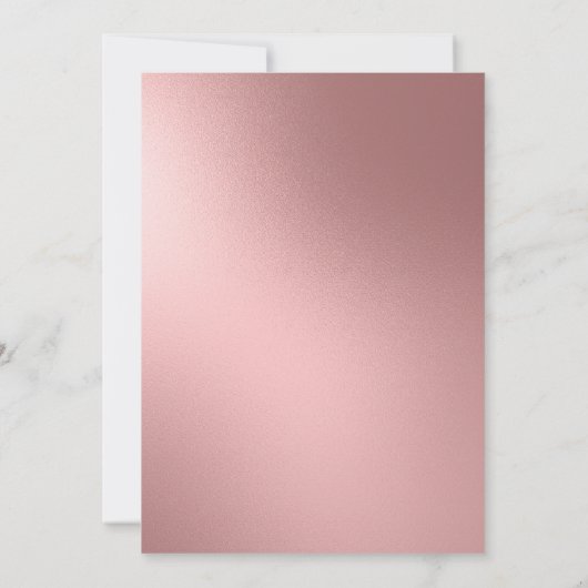 Elegant Blush Pink White 30th Birthday Party Kaart (Achterkant)