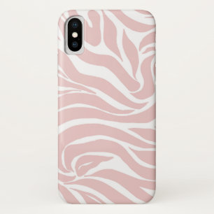 Elegant Blush Pink White Animal Print Case-Mate iPhone Case
