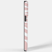 Elegant Blush Pink White Animal Print Case-Mate iPhone Case (Achterkant / Rechts)