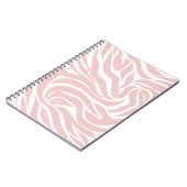 Elegant Blush Pink White Animal Print Notitieboek (Linkerzijde)