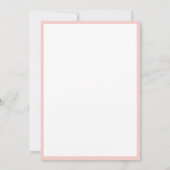 Elegant Blush Pink & White Typography Wedding Kaart (Achterkant)