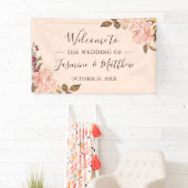 Elegant Blush Pink Wild Floral Wedding Party Spandoek (Insitu)
