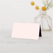 Elegant Blush Pink | Zwarte bruiloft Plaatskaartje (Achterkant)