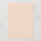 Elegant Blush Pioen Waterverf Bloemen Bruiloft Informatiekaartje (Achterkant)