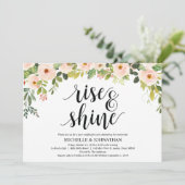 Elegant Blush Post Wedding Brunch Uitnodigingskaar Kaart (Staand voorkant)