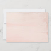 Elegant Blush Post Wedding Brunch Uitnodigingskaar Kaart (Achterkant)