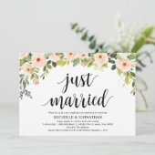 Elegant Blush Post Wedding Brunch Uitnodigingskaar Kaart (Staand voorkant)