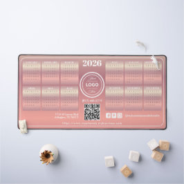 Elegant Blush Promotionele Business 2026 Kalender Bureaumat