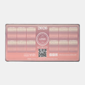 Elegant Blush Promotionele Business 2026 Kalender Bureaumat (Voorkant)