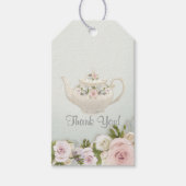  Elegant Blush Roos Bloemen Huwelijk Cadeaulabel (Voorkant)